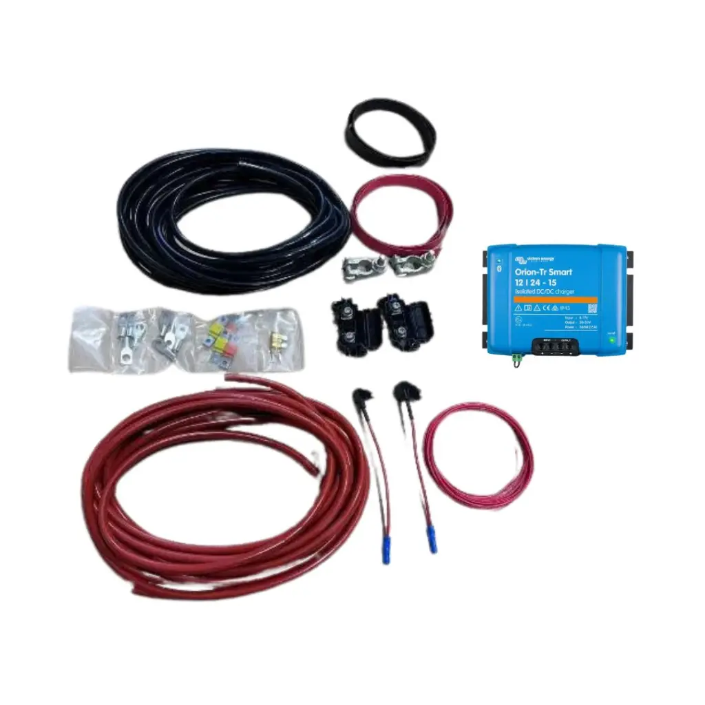 Victron Orion-Tr Smart DC-DC charger 12/24-15A ( 360W ) Isolated Wiring Kit 8m