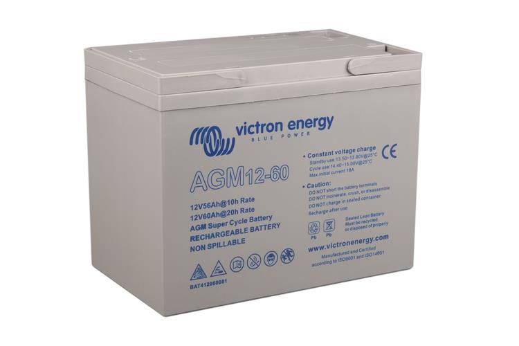 Victron 12V/60Ah AGM Super Cycle Batt. (M6) BAT412060082 *Replaced BAT412060081*