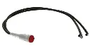 Red Neon Panel Mount Indicator, 230V ac, 8mm Mounting Hole Size, Lead Wires Termination - 237-0339