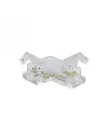 Angled transparent connector for COB LED strip 8mm, 12-14V 3A MO-LF08-BP-COB-K-01