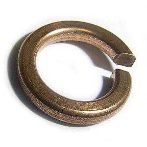 M8 Copper Single Coil Spring Washers DIN 7980 - 5000440