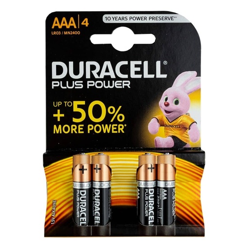 [100050] Duracell MN2400 AAA Power Plus x4    S3584