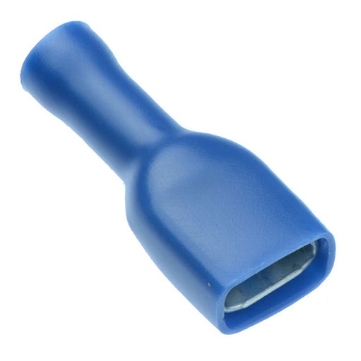 [100112] Blue Female Spade 6.3mm/0.8mm F/Insulated Single Unit   WT12