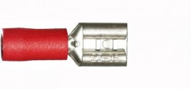 [100117] Red Female Spade 6.3mm/0.8mm Single Unit   WT3