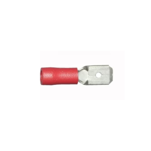 [100121] Red Tab Male 6.3mm Single Unit   WT58