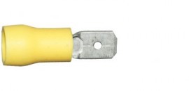 [100123] Yellow Tab Male 6.3mm Single Unit   WT60