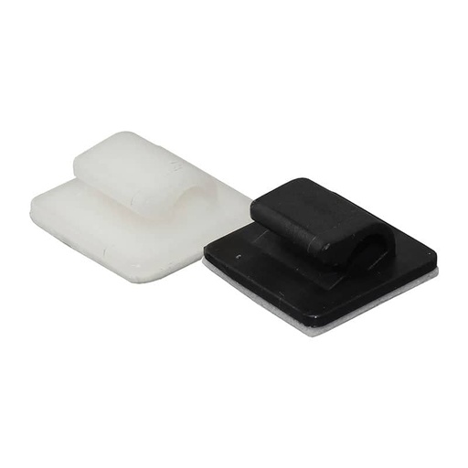 [100595] Self Adhesive Cable Clip 6mm White ( Single )    CCP1-W