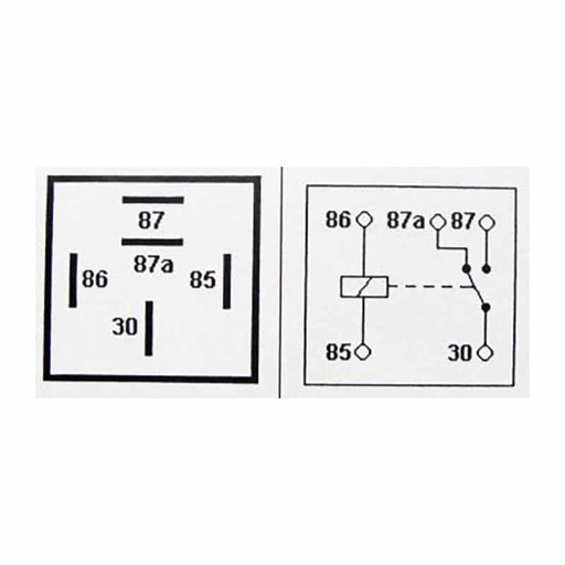 [101260] Relay 5 Pin 12V 30A Changeover    RY7