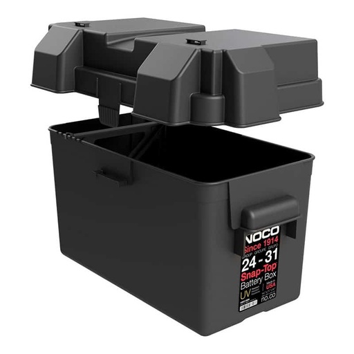 [101286] Noco - Battery Box Black GRP 24-31 Snap Top   HM318-BKS