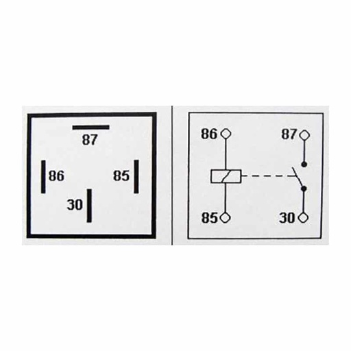 [101436] Relay 4 Pin 12V 40A    RY15