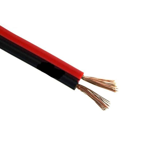 [101465] Speaker Cable - 2 x 0.38mm 2A Twin Red Stripe    CSP1-100BBR