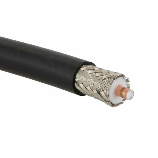 [101519] Coaxial Cable Black - per metre    ID-RG6CCS/AL-250M