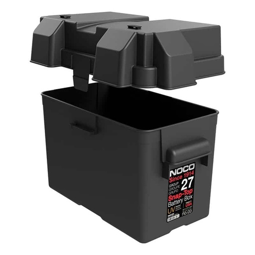 [102008] Noco - Battery Box Black GRP 27 Snap Top   HM327BKS