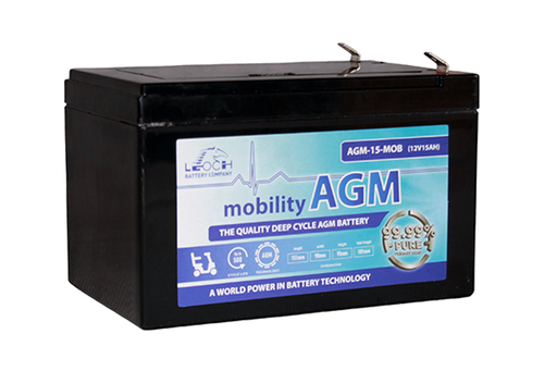 [102688] Leoch Mobility 12v 15Ah AGM ( T2 )    AGM-15-MOB