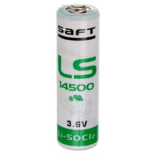 [102877] Saft LS14500 AA 3.6V 2.6Ah Lithium    Li-SOCI2