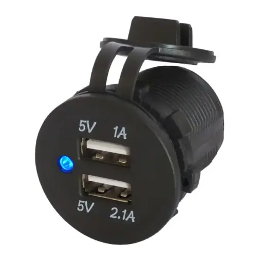 [103042] DC 2.1A USB Socket and Cap Loose    DS2018