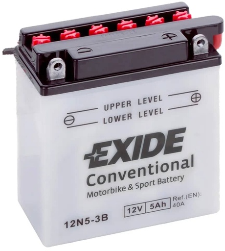 [104088] Exide 12N5-3B 12V Motorcycle Battery 5Ah 40cca   12N5-3B