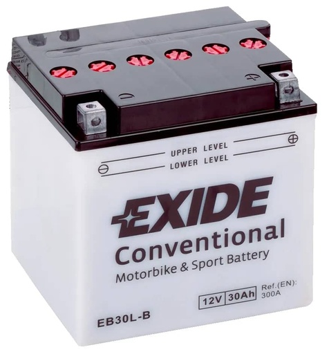 [104100] Exide EB30L-B 12V Motorcycle Battery ( YB30L-B ) 30Ah 300cca   EB30L-B