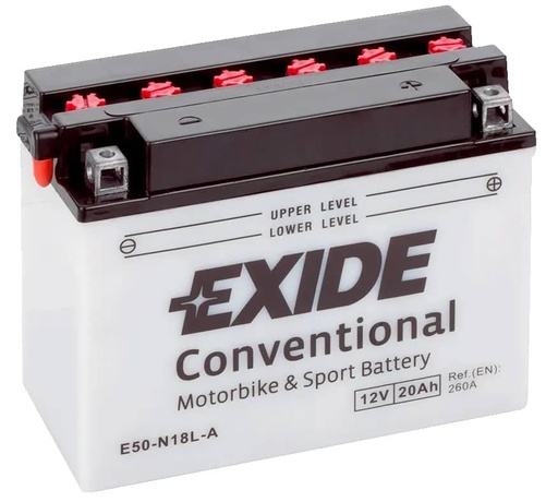 [104101] Exide E50-N18L-A 12V Motorcycle Battery ( Y50-N18L-A ) 20Ah 260cca   E50-N18L-A