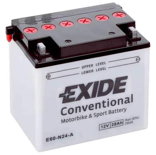 [104103] Exide E60-N24-A 12V Motorcycle Battery ( Y60-N24-A ) 28Ah 280cca   E60-N24-A