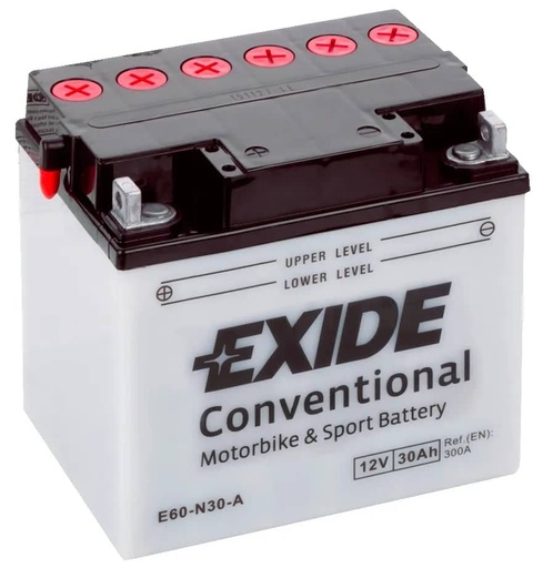 [104104] Exide E60-N30-A 12V Motorcycle Battery ( Y60-N30-A ) 30Ah 300cca   E60-N30-A