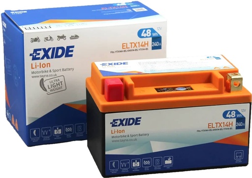 [104111] Exide ELTX14H 12V Lithium Motorcycle Battery ( YTX14H )   ELTX14H