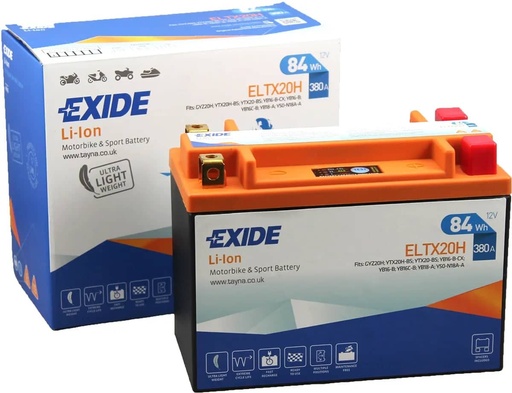 [104115] Exide ELTX20H 12V Lithium Motorcycle Battery ( YTX20H )   ELTX20H