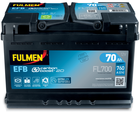 [104327] Fulmen EFB Start-Stop FL700 - 096 70ah 720cca   FL700