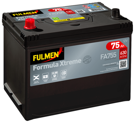 [104338] Fulmen Formula Xtreme FA755 - 031TE ( 069 ) 75ah 630cca   FA755