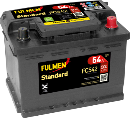 [104385] Fulmen Standard 3DX FC542 - 065RE 54ah 500cca   FC542