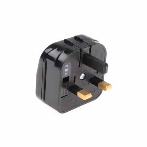 [104573] Europe to UK Mains Connector Converter Rated at 13A   805-6294