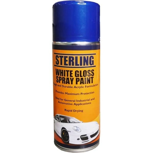 [104715] Gloss White Paint 400ml Spray    LS165