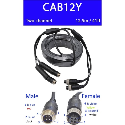 [104747] CAB12Y  12.5m Y Cable    CAB12Y