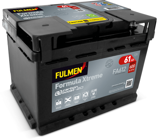 [104769] Fulmen Formula Xtreme FA612 - 075TE 61ah 600cca   FA612