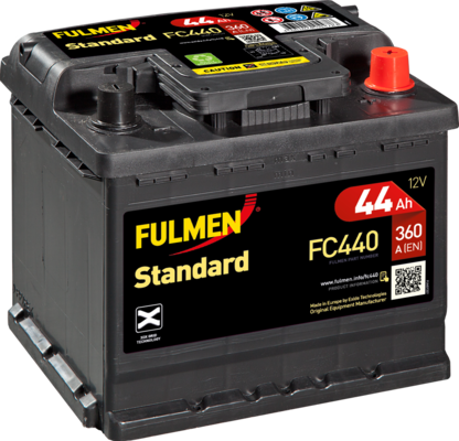 [104850] Fulmen Standard 3DX FC440 - 079RE ( 012 ) 44ah 360cca   FC440