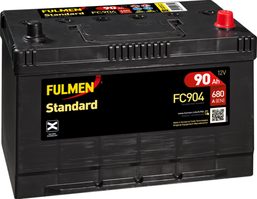 [104856] Fulmen Standard 3DX FC904 - 249RE 90ah 680cca   FC904