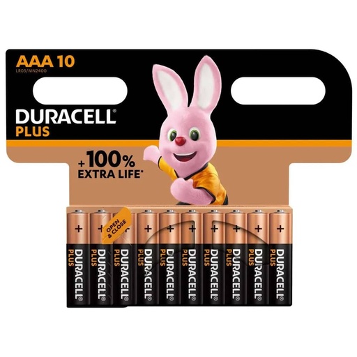 [105032] Duracell Procell Constant AAA Alkaline Battery MN1500 1,5V Box of 10