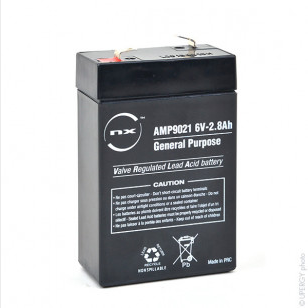 [105081] Sealed Lead Acid battery NX 2.8-6 6V 2.8Ah F4.8   AMP9021