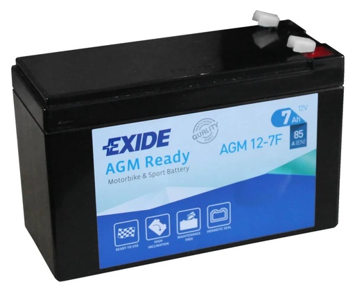 [105203] Exide AGM12-7F 12V Motorcycle Battery ( 4923 )    AGM12-7F