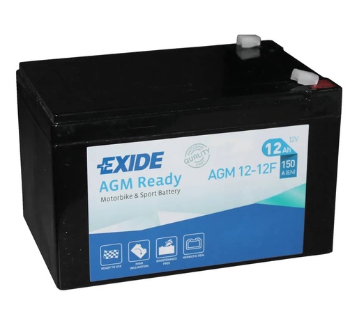 [105213] Exide AGM12-12F 12V Motorcycle Battery ( 4924 )    AGM12-12F