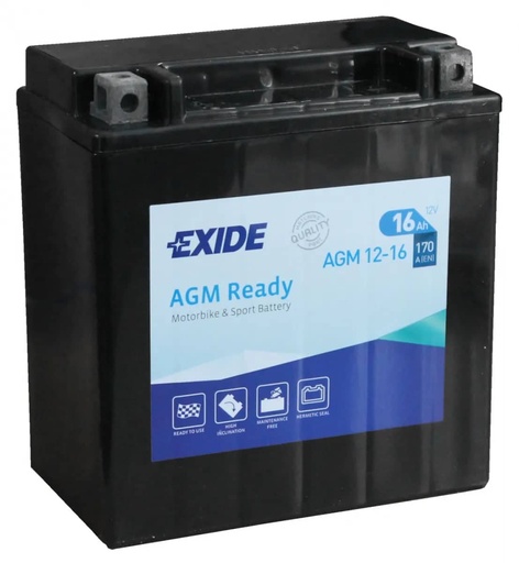 [105216] Exide AGM12-16 12V Motorcycle Battery ( 4920 )    AGM12-16