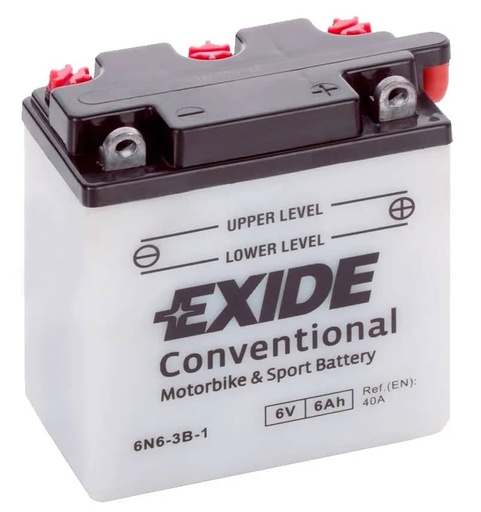 [105246] Exide 6N6-3B-1 6V Conventional Motorcycle Bat    6N6-3B-1