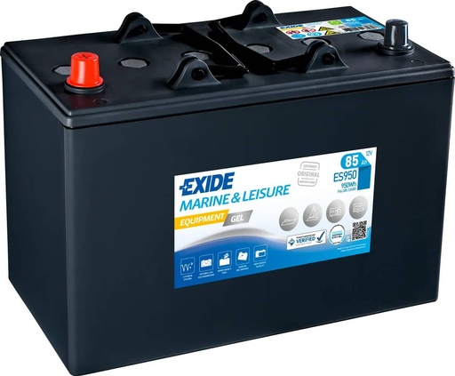 [105262] Exide ES950 ( 644 ) Equipment GEL Marine and Leisure Battery 85Ah   ES950