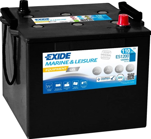 [105265] Exide ES1200 ( 6TN ) Equipment GEL Marine and Leisure Battery 110Ah   ES1200