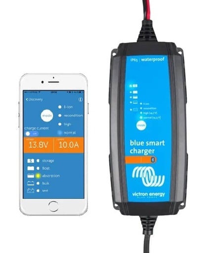 [105868] Victron Energy Blue Smart IP65 Charger 12/7(1) 230V CEE 7/16 Retail   BPC120731034R