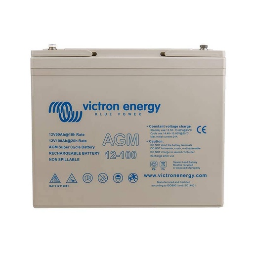 [105968] Victron Energy AGM Super Cycle Battery 12V/100Ah (M6)   BAT412110081