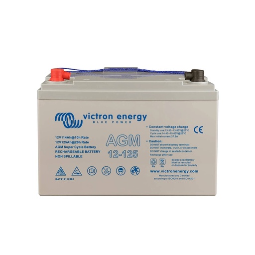 [105969] Victron AGM Super Cycle Battery 12V/125Ah (M8)   BAT412112081