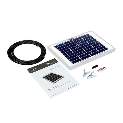 [106308] 10W Solar Panel Kit (inc. cable, clips & fuse)    STP010