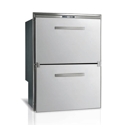 [106981] 144L S/S Double Fridge/Freezer with Ice Maker & Standard Frame DW180 BTX IM  VFDW180.2DTXPFIM