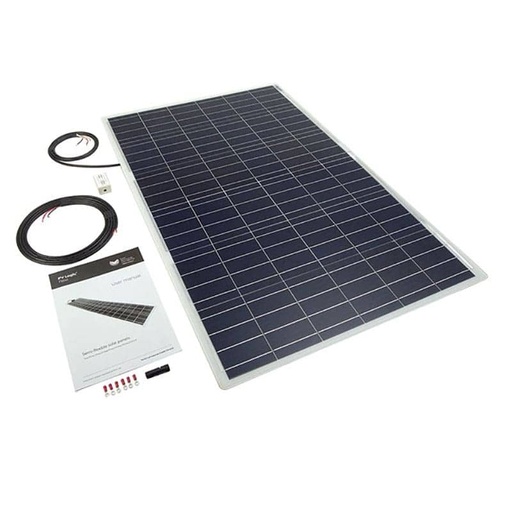 [107103] 100W Flexi Solar Panel White Rear Cable Exit   STPVF100R